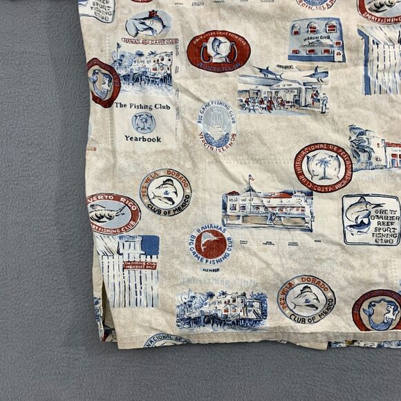 Hook & Tackle Reverse Print Fishing Shirt XL Bahamas Virgin Islands - Picture 13 of 16